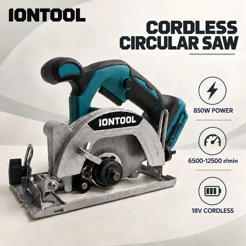 IONTOOL 850W Circular Saw 5.5 Inch Bare Unit for Wooden Pallet Dismantling and Rough Lumber Cutting for DIY Projects