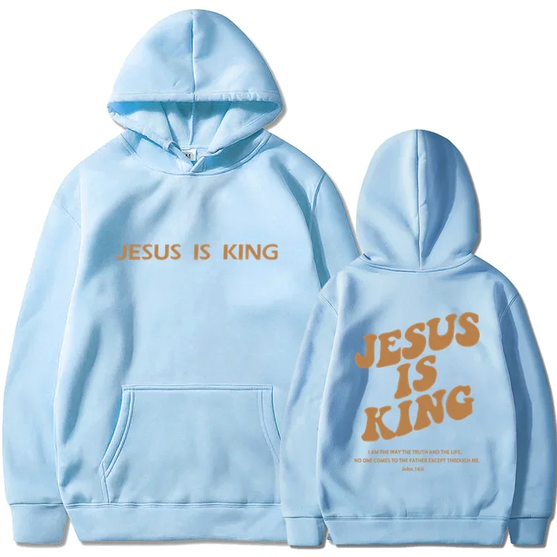 Jesus IS King Hoodie Sweatshirt Men\'s And Women\'s Harajuku Pullover Street Clothing High Quality Hot Selling Top 2024