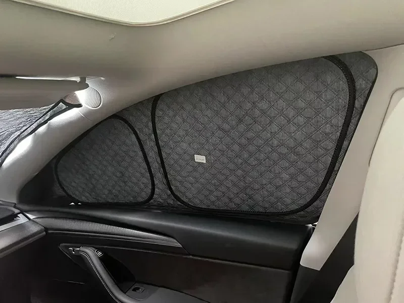 für Tesla Modell 3 Y S X 2025-2020 2026, Upgrade, Sichtschutz, Seitenfenster, Sonnenschutz, vorne und hinten, Windschutzscheibe, Blindschattierung, Outdoor, Camping – Detail 25
