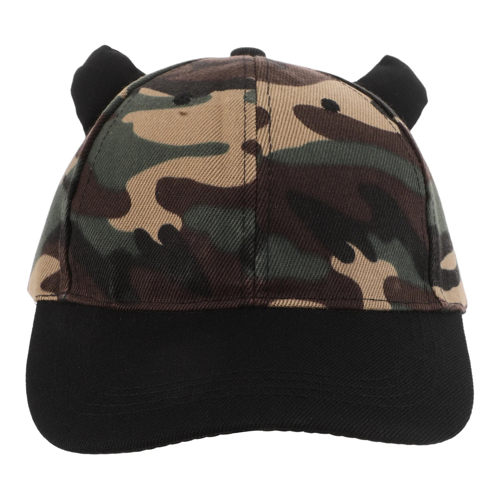 

Horn Baseball Cap Black Adjustable Sun Protection Hat For Men Women Outdoor Sports Camping Hiking Travel