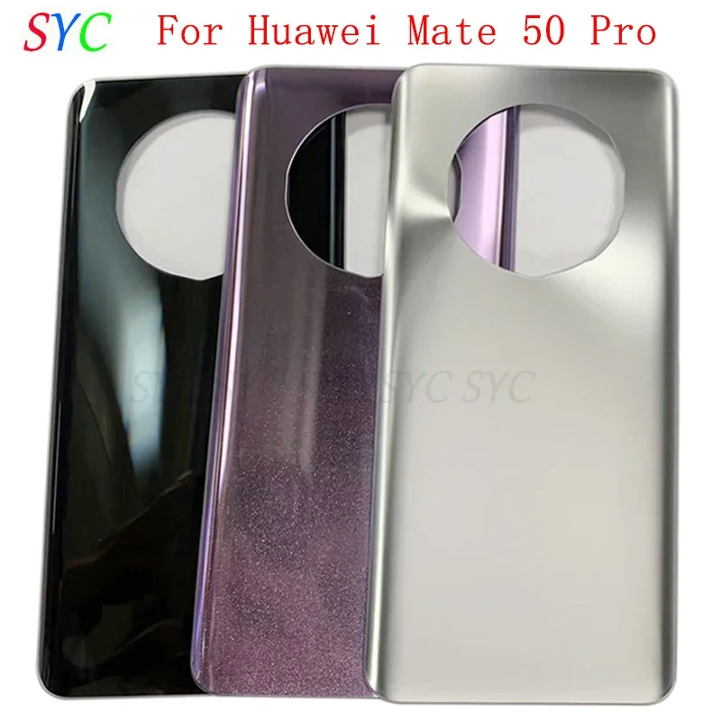 

Back Door Battery Cover Housing Case For Huawei Mate 50 Pro Rear Cover with Logo Repair Parts