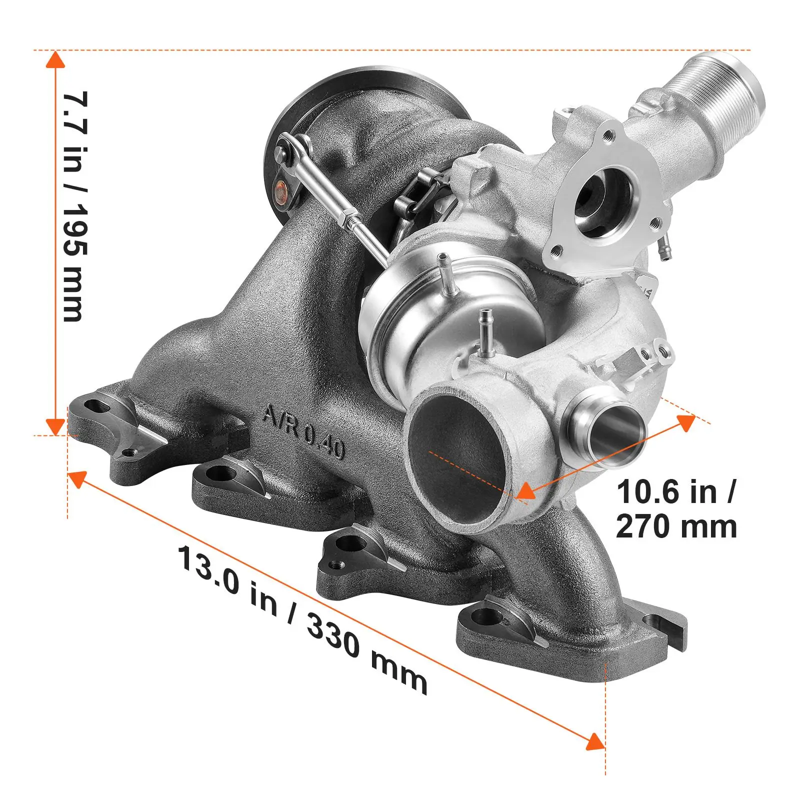 Complete Turbo Turbocharger for chevy Chevrolet cruze 2011-2015 with Gasket Kit, for sonic 2012-2020 & for trax 2013-2021 & for Buick encore 2013-2021 Turbo Charger Compatible 1.4L Replace# 55565353
