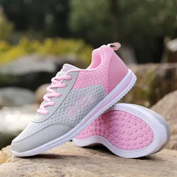 2025 Women Sneakers Female Vulcanzied Flat Lace Up New fashion Breathable Mesh White Shoes Woman Casual Shoes Woman Big Size 40