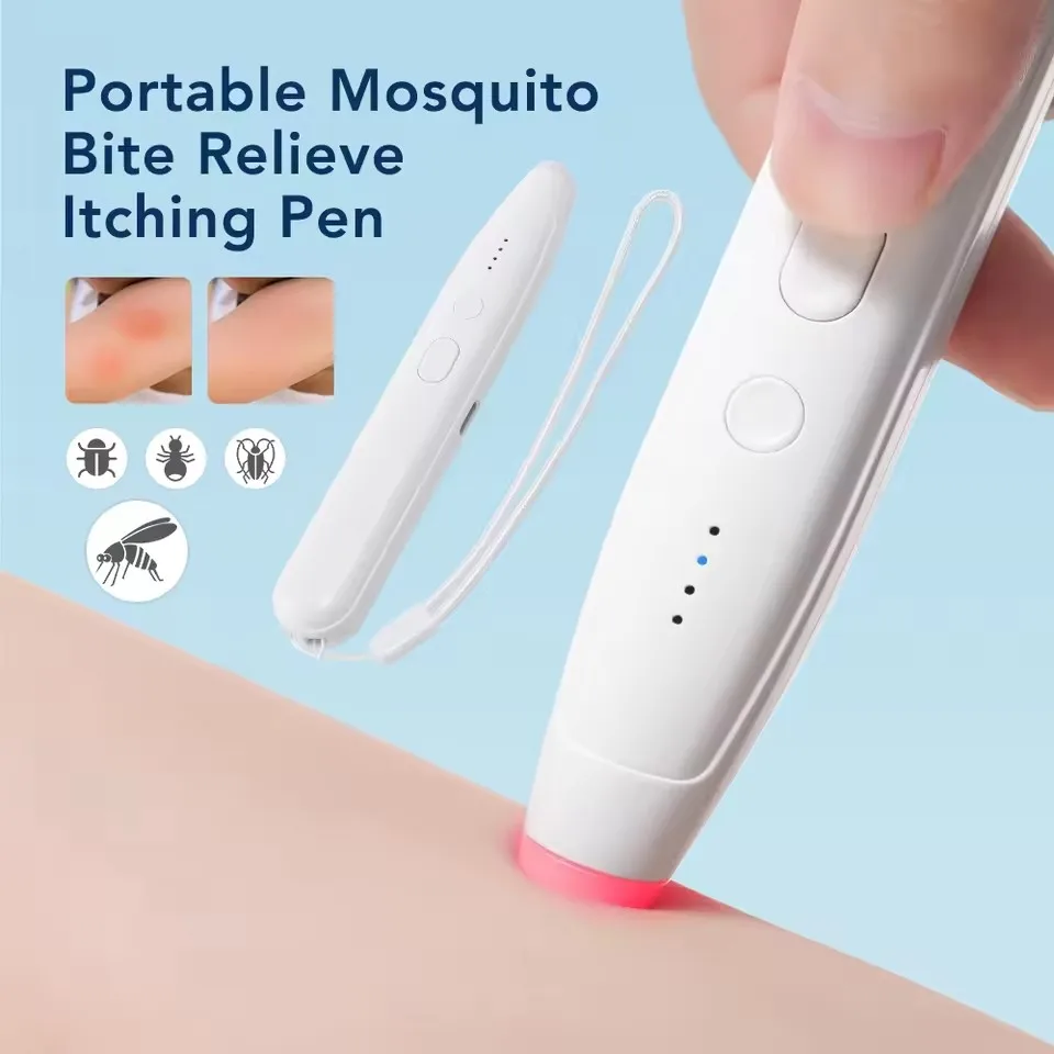 Chemical-Free Rechargeable New Mosquito Bite Itch Relief Pen - Fast Physical Itch Soother Portable for Kids & Adults Outdoor Use