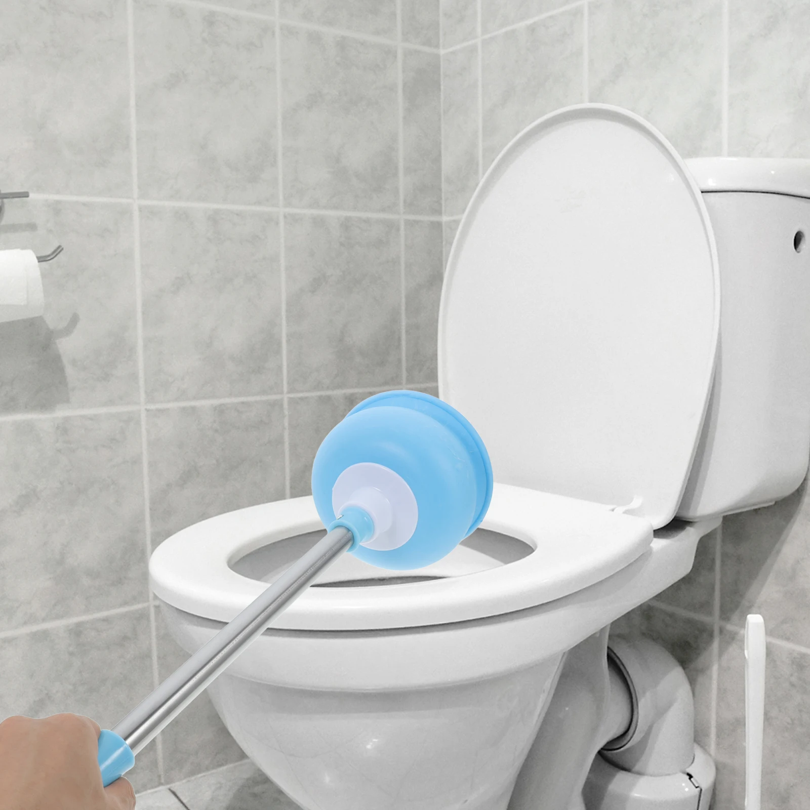 

2pcs Toilet Plunger Heavy Duty For Bathroom Sink Shower Drain Rubber Plunger Household Cleaning Tool Plumbing Unblocker