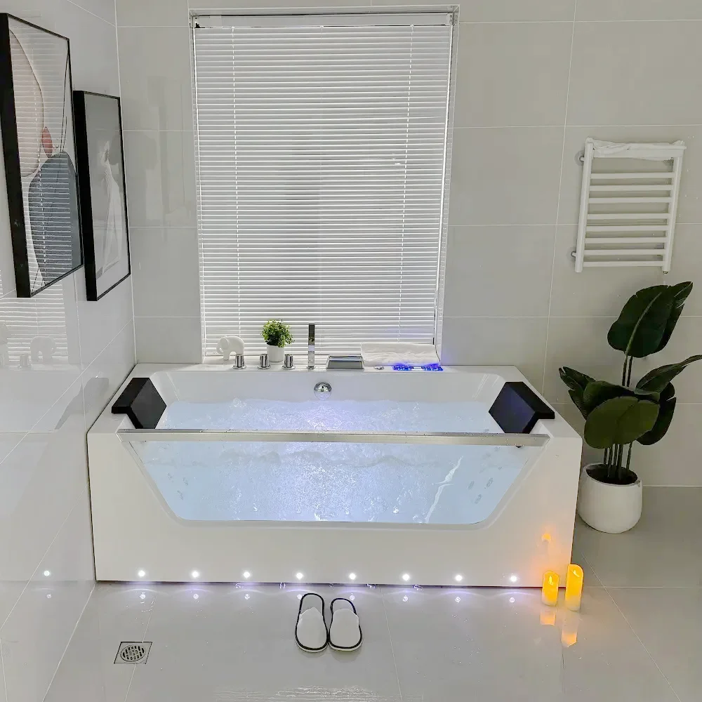 

Icegalax Whirlpool Acrylic Massage Bathtub Hotel Luxury Bath Freestanding Hydromassage Spa Tubs