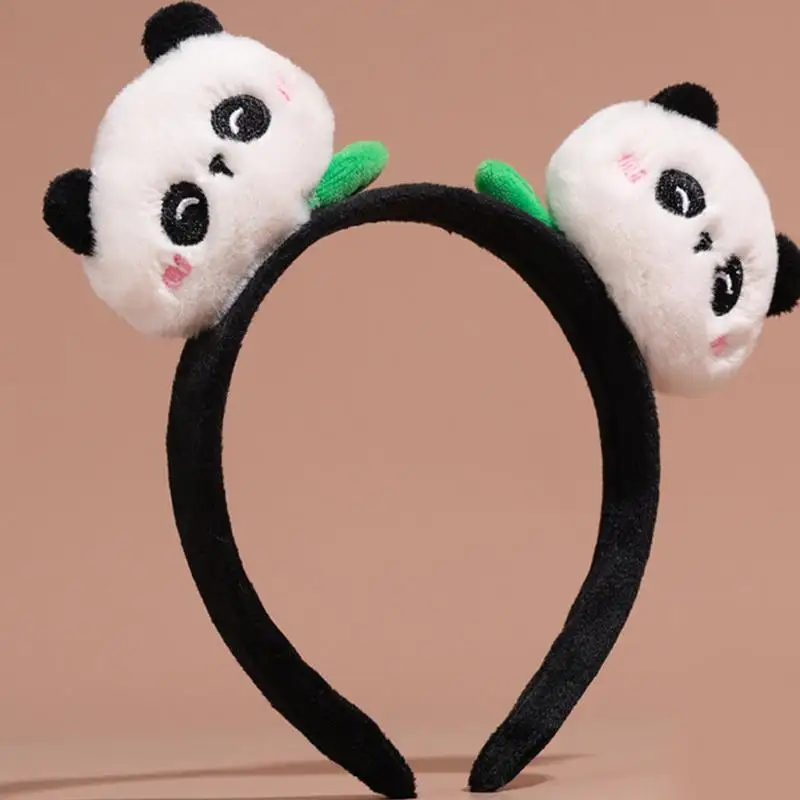 14CM Panda Headband Cute Headband Cartoon Novelty Panda Hair Hoop Accessory Perfect for Halloween Christmas Cosplay Birthday