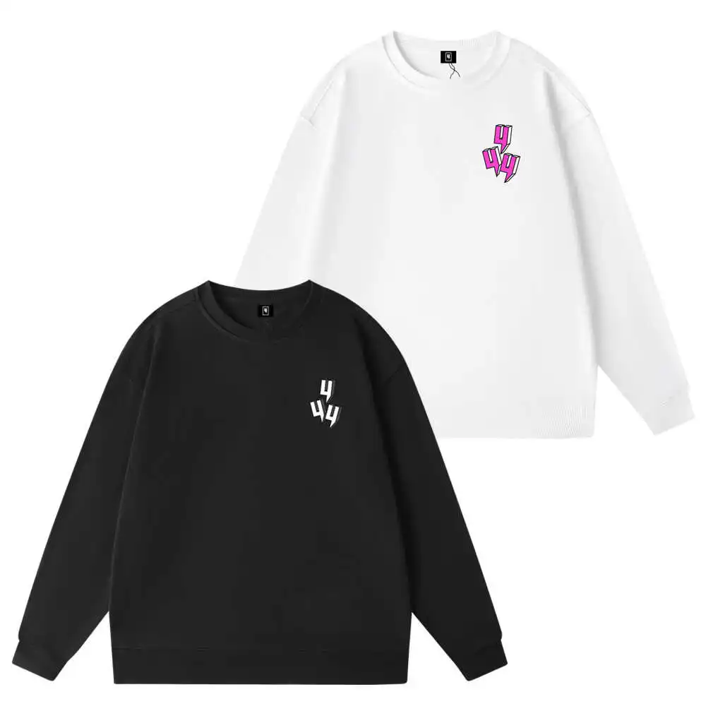 

Новый хлопковый свитшот с круглым вырезом в стиле Casual, с принтом клевера, свободного кроя, для мужчин, осень-зима, в цветах Ка