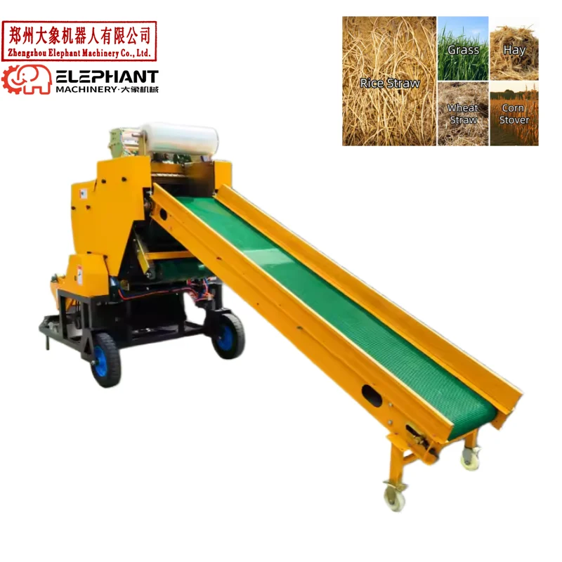 Multi-purpose Mobile Mini Alfalfa Hay Round Baler Machine for Livestock Feed