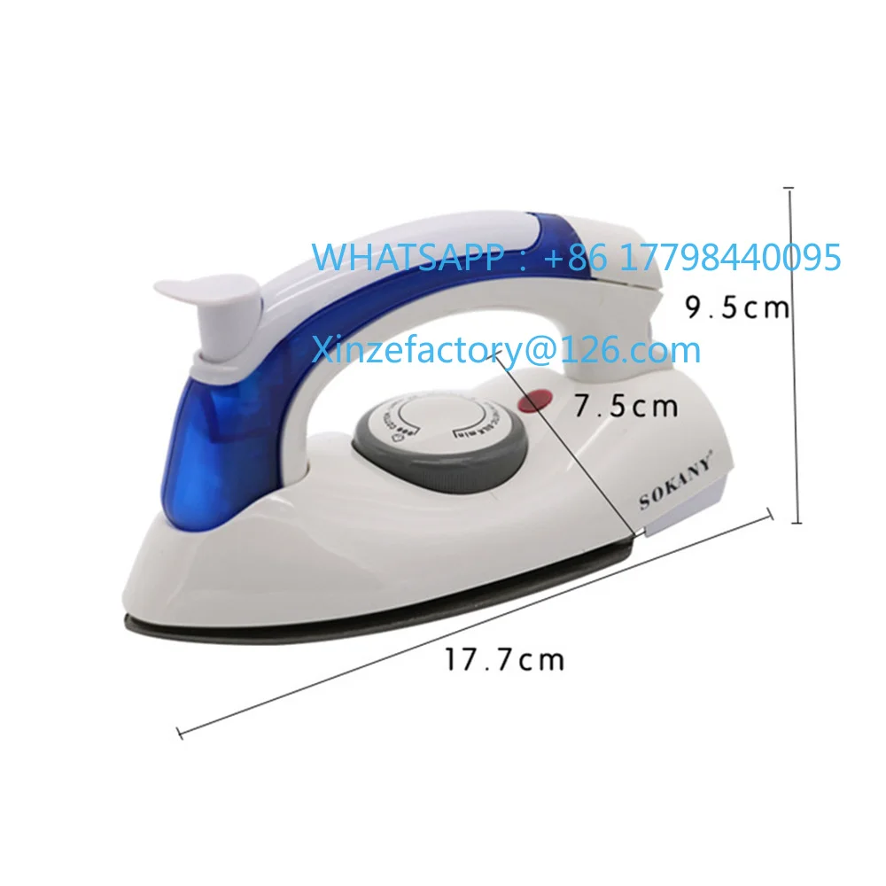 Customizable 700W Hot Mini Electric Portable Foldable Steam Iron Clothes For Home Travelling Soleplate Utility Tool Cloth EU/US