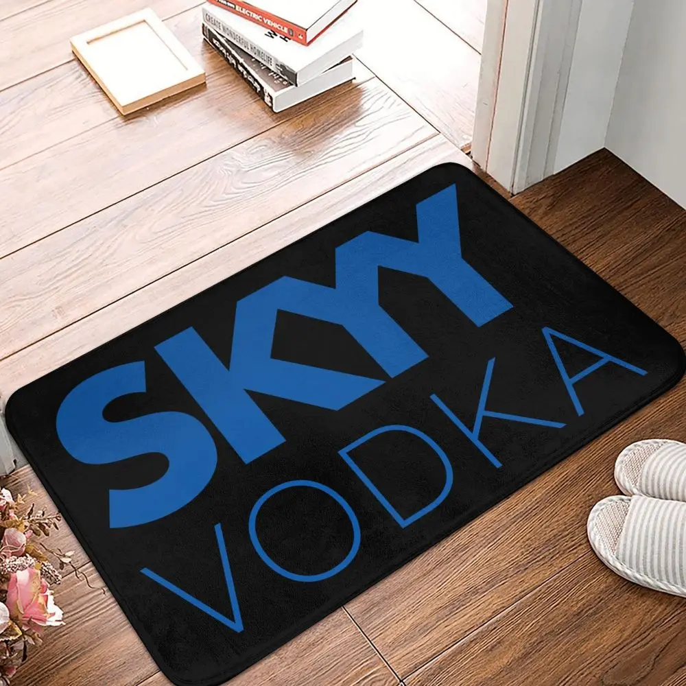 Felpudo con estampado de vodka SKYY, tapete creativo para el hogar, tapete para puerta de baño súper suave y absorbente, tapete para puerta de entrada