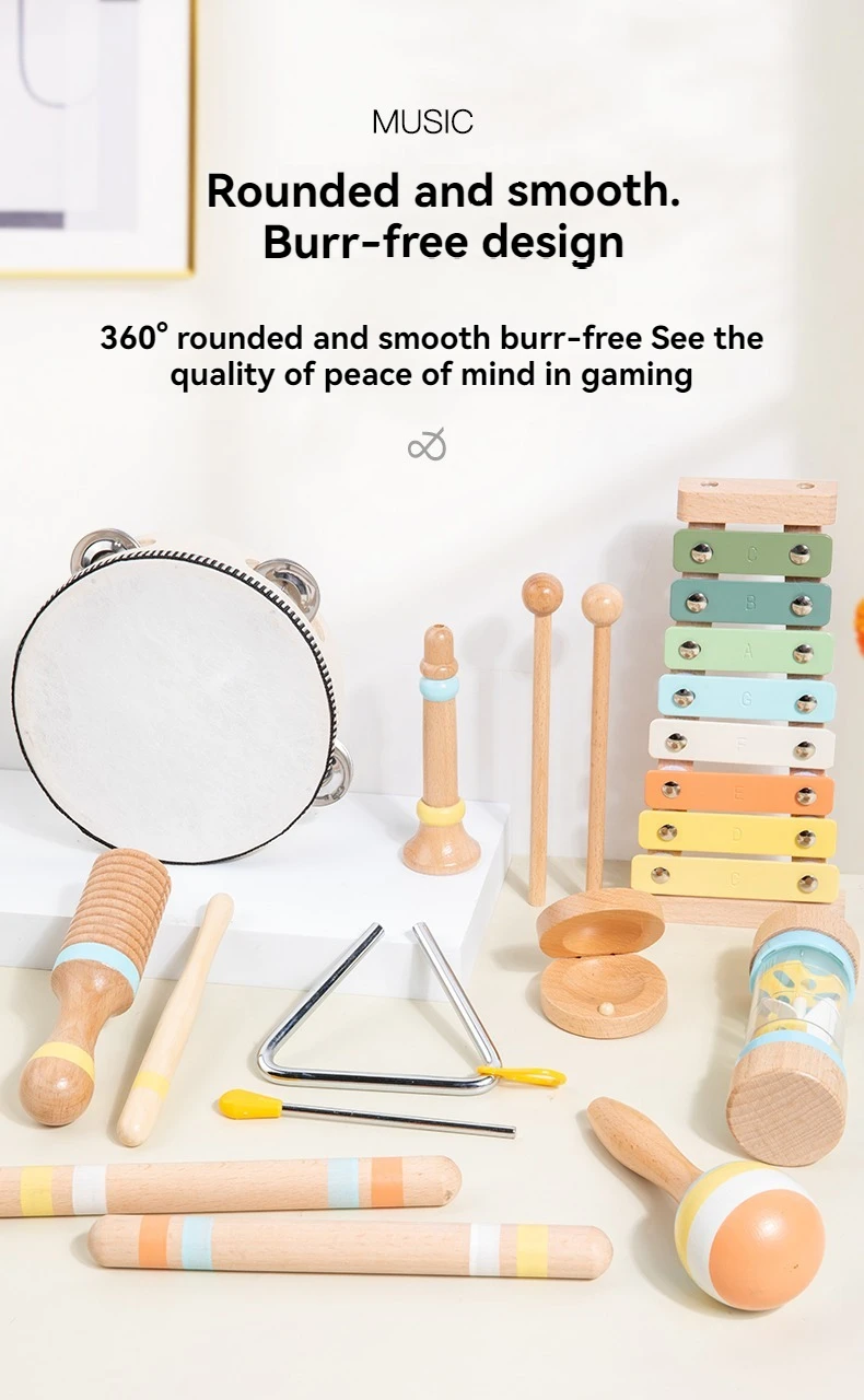 Juguete Musical interactivo juguetes de madera instrumentos de percusión para niños juguetes educativos para edades temp