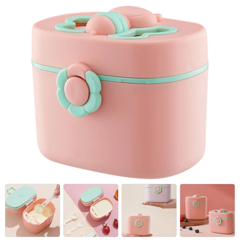 

Leak Proof Baby Milk Powder Dispenser Portable Formula Storage Box for Travel Compact Lightweight Easy to Carry and Clean
