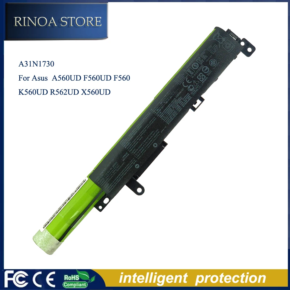 Аккумулятор для Asus VivoBook A31N1730 15A560UD F560UD F560 K560UD R562UD X560UD Аккумулятор для Asus VivoBook A31N1730 15A560UD F560UD F560 K560UD R562UD X560UD
