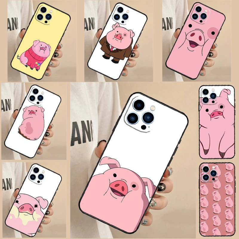 غطاء خنزير كاواي وردي لطيف لهاتف OPPO رينو 14F 13F 12F 11 F 10 12 13 14 Pro 7 8 Lite OPPO Find X9 X8 X6 X5 Pro