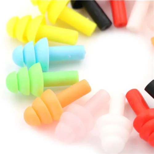 10Pairs Soft Anti-Noise Ear Plug Waterproof Swimming Silicone Swim Earplugs For Adult Children Swimmers Diving