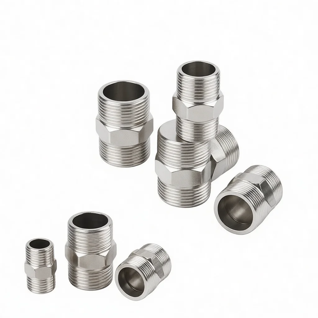 Industrial 304 Stainless Steel Pipe Threaded Cap Plug Fitting Heavy Duty Sealing Connector For Plumbing Systems
