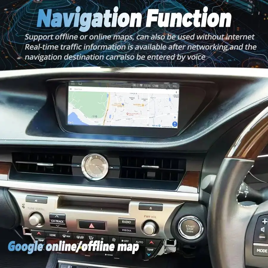 

Автомобильный радиоприемник с RHD 10,25 дюйма, Android 15, Carplay для LEXUS ES ES200 ES300H ES250 ES350 2013-2017, стереонавигация, мультимедийный плеер DSP