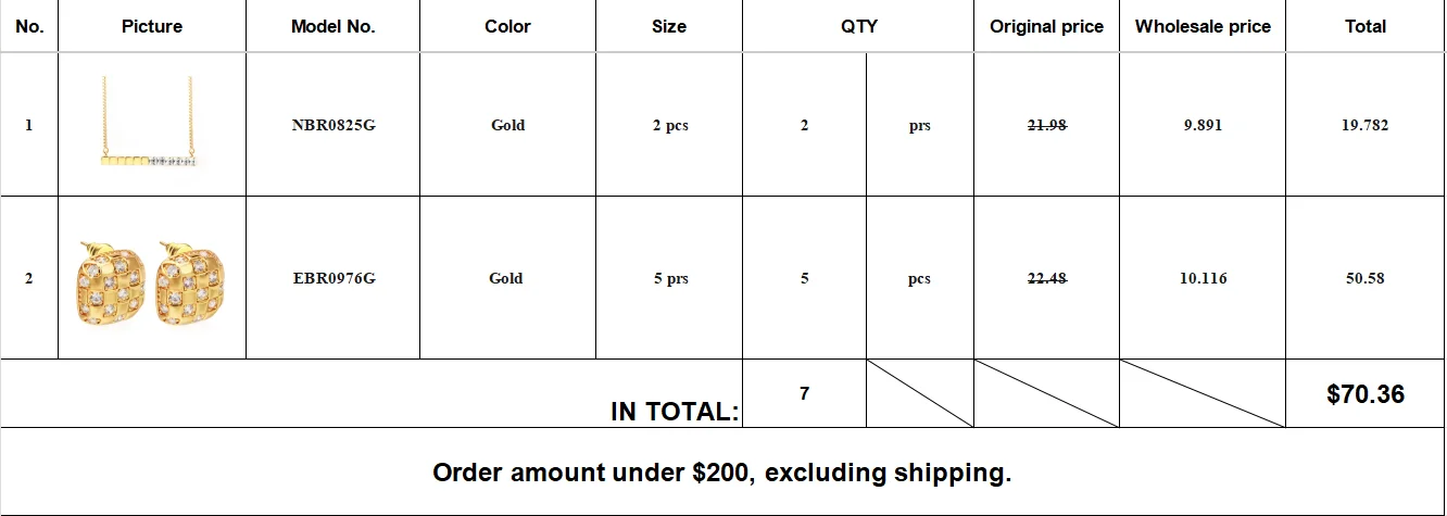 

Wholesale Order Item Fashion Earrings and Necklace Accessory