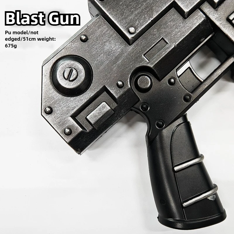 51 cm/20.08in Blaster PU Pistola giocattolo armi Modello Puntelli Cosplay Periferiche di gioco Ornamenti per il desktop di grandi dimensioni Ragazzo Regali di Halloween