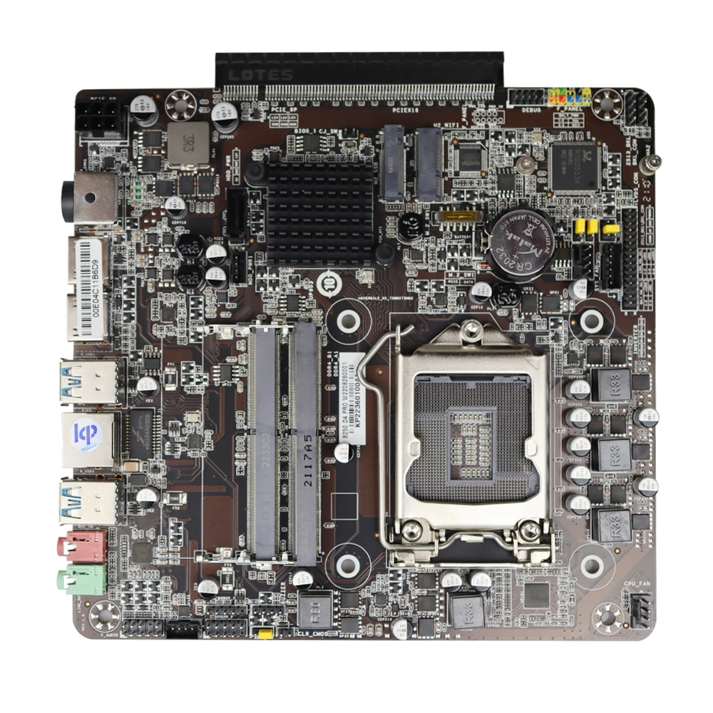 Imagem -02 - Zillion-mini Itx Motherboard B250 Pro Lga 1151 Dual Channel Ddr4 Suporte Core i3 i5 Cpu i7 Slot para Placas Gráficas Discretas Brand New