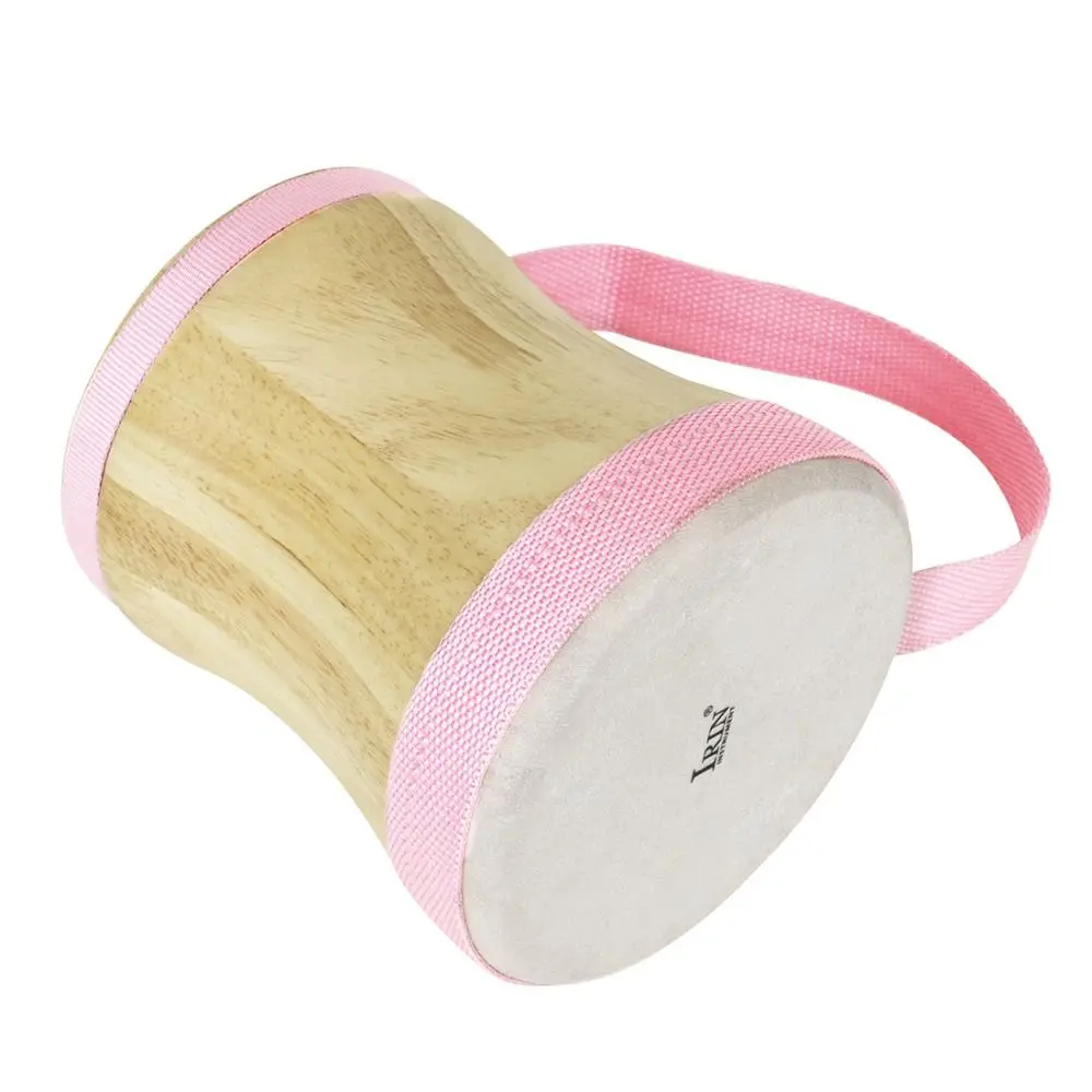 Wooden Indian Hand Drum Early Education Handheld Wooden Tambourine Drumsticks Included Sheepskin Drumhead Children Percussion