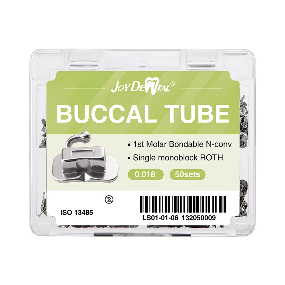 50 Sets Zahnärztliche Kieferorthopädische Bukkalröhrchen für Molaren MIM Monoblock Mesh-Basis Bonding Nicht-Konvertierbar Roth MBT 0.022/0.018 – Detail 10