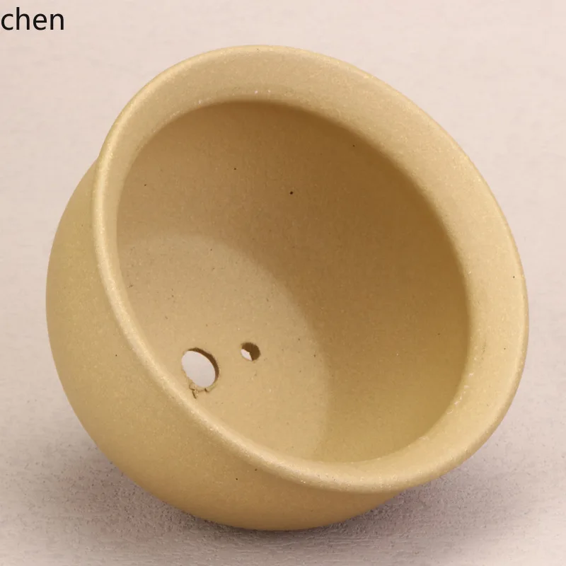 HYS ceramic flower pot zisha small pot office green plant pot