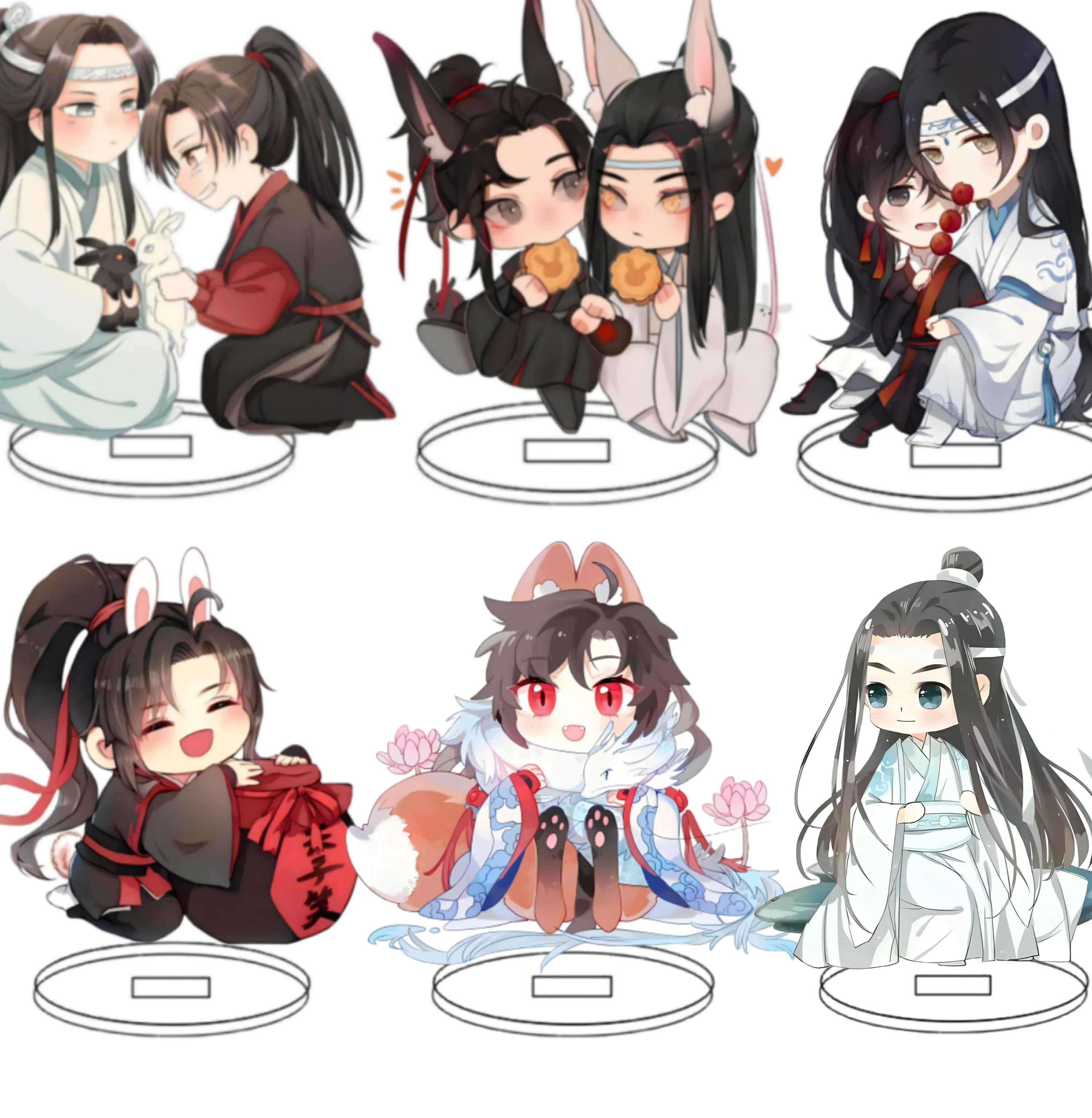 Cute Mo Dao Zu Shi Acrylic Cosplay weiwuxian lanwangji Chen Qing Ling Grandmaster of Demonic Cultivation Acrylic Stand 10CM