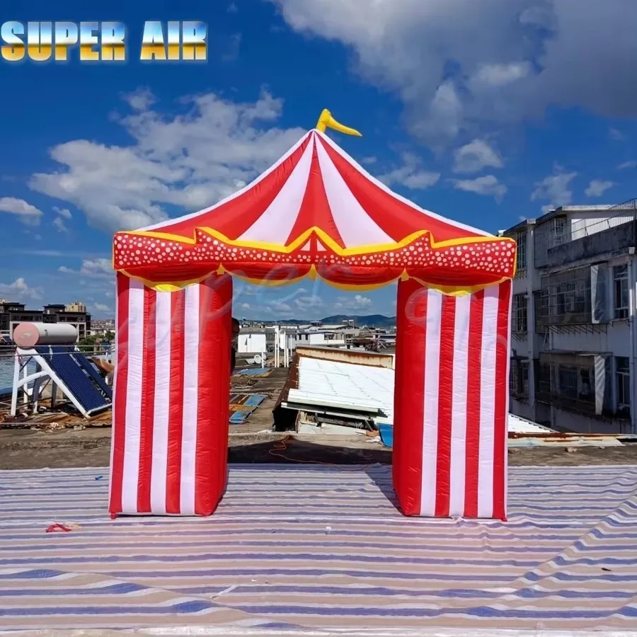 New product promotion custom beautiful Inflatable circus arch used for performance /stage background