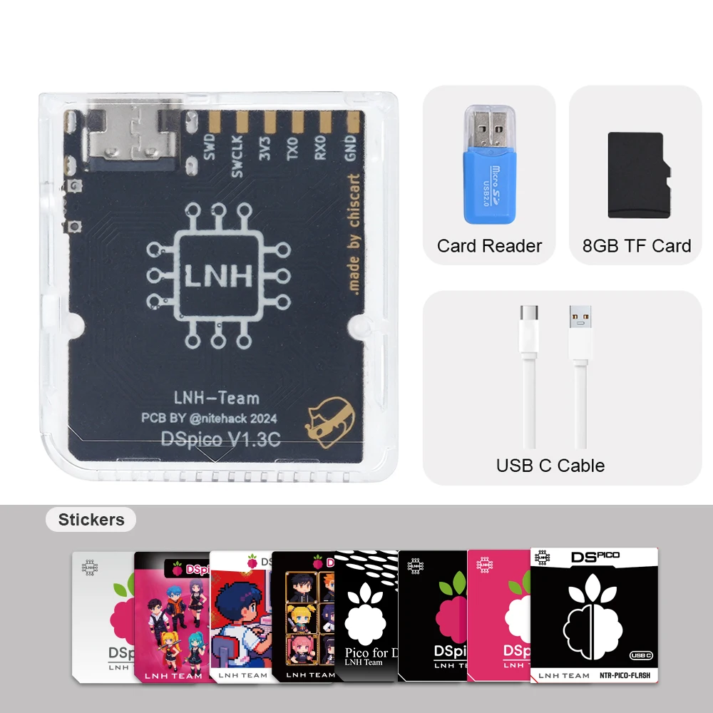 Chiscart DSpico USB C Version Game Cartridge For NDS NDSL DSi 3DS Consoles image 3