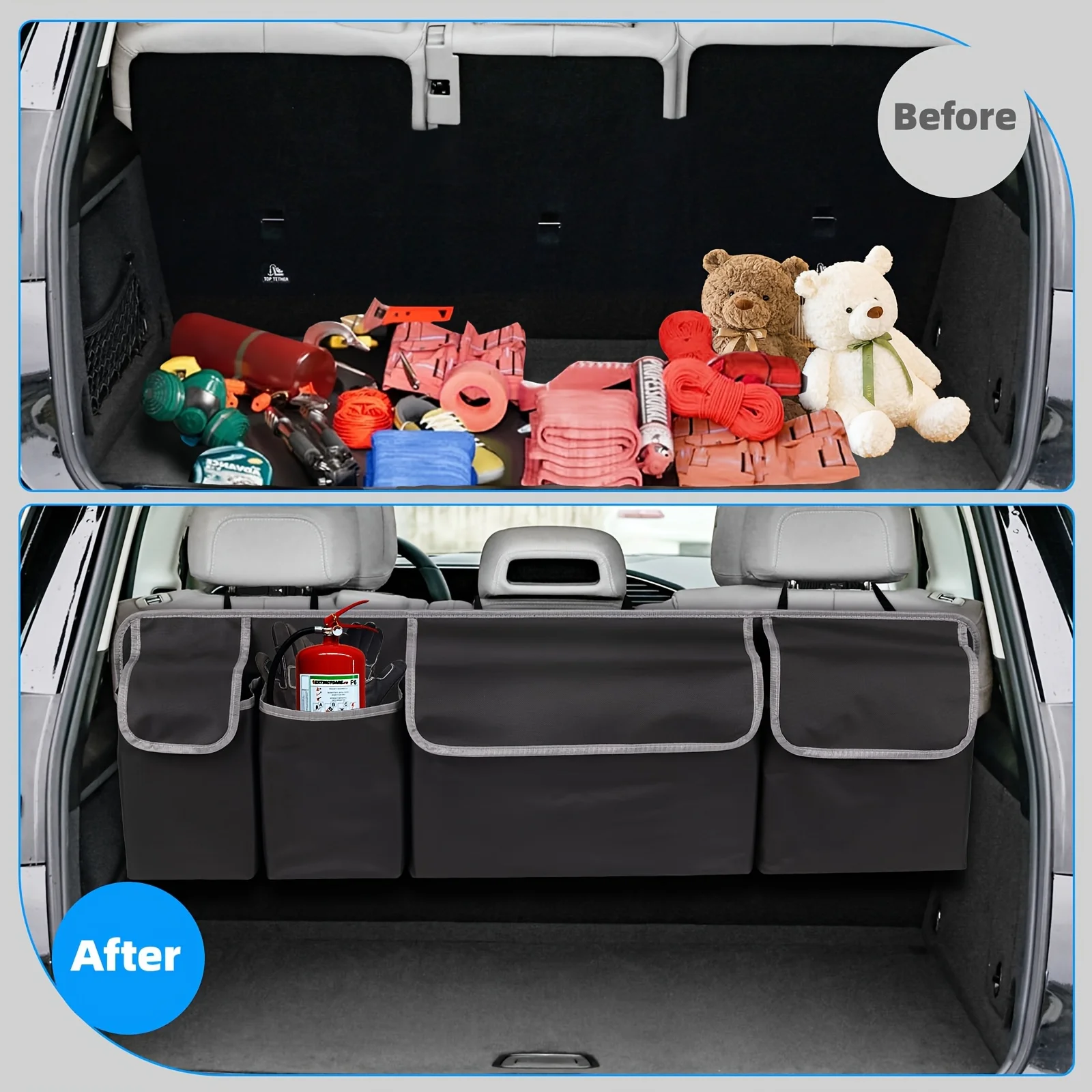 Multifunctional Oxford Cloth C - đánh giá và giá Car Trunk Organizer