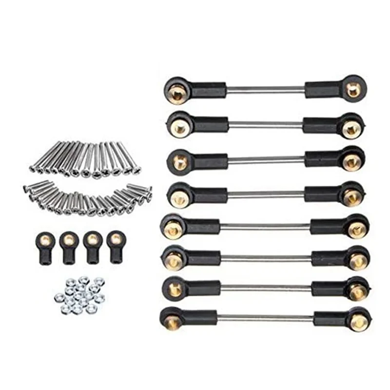 FBIL-4X Aggiornamento Parte di Ricambio Sospensione In Metallo Toe Link Tirante Set Per WPL 1/16 C14 C24 RC Parti di Automobili