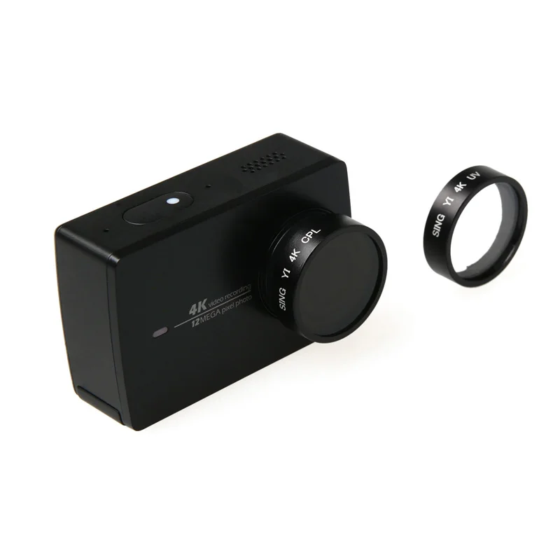 Yi 4K UV CPL 필터 커버 렌즈 보호, 샤오미 Yi II 4K Xiaoyi 액션 카메라 액세서리