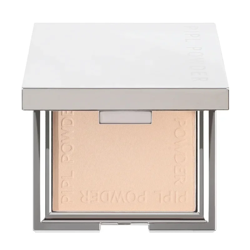 Makeup Compact Concealer Powder Silver Square Brighten Pressed Powder Oil-control Long Lasting Waterproof Girls Cosmetic Powder