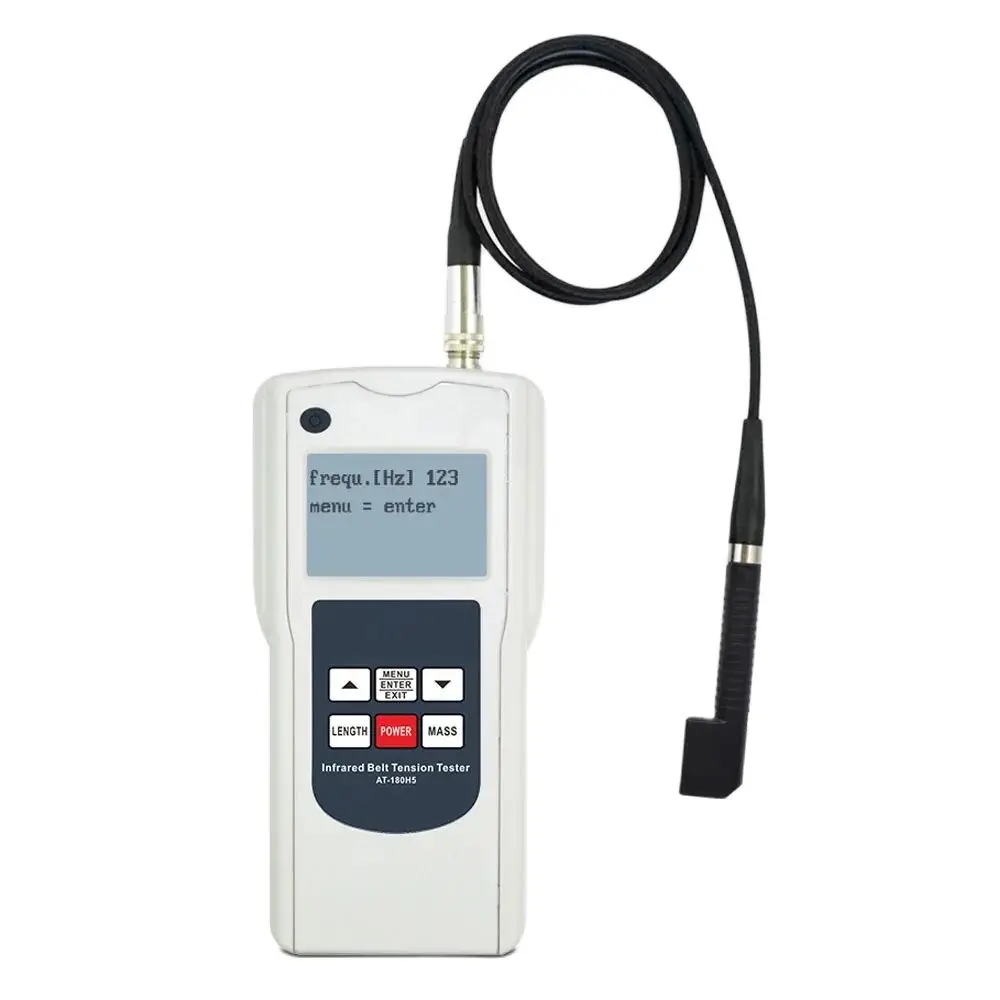 AT-180H5 Infrared Belt Tension Tester Meter Belt Tensiometer with Laser Sensor Measuring Range 10~500Hz