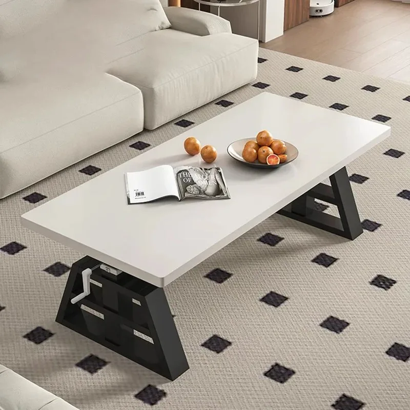 

Rectangle Dinner Coffee Table Drawers Minimalist Wood Modern Unique Standing Side Table Aesthetic Mesas Bajas Salon Furniture