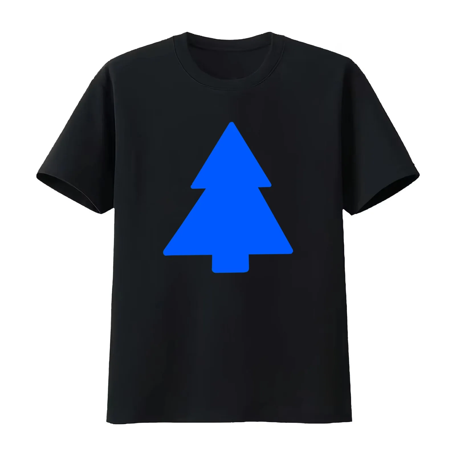 Dipper - Pine Tree T-Shirt Summer Casual Cotton Tee Oversized Streetwear Tops Vintage Graphic Print Loose Fit Short Sleeve