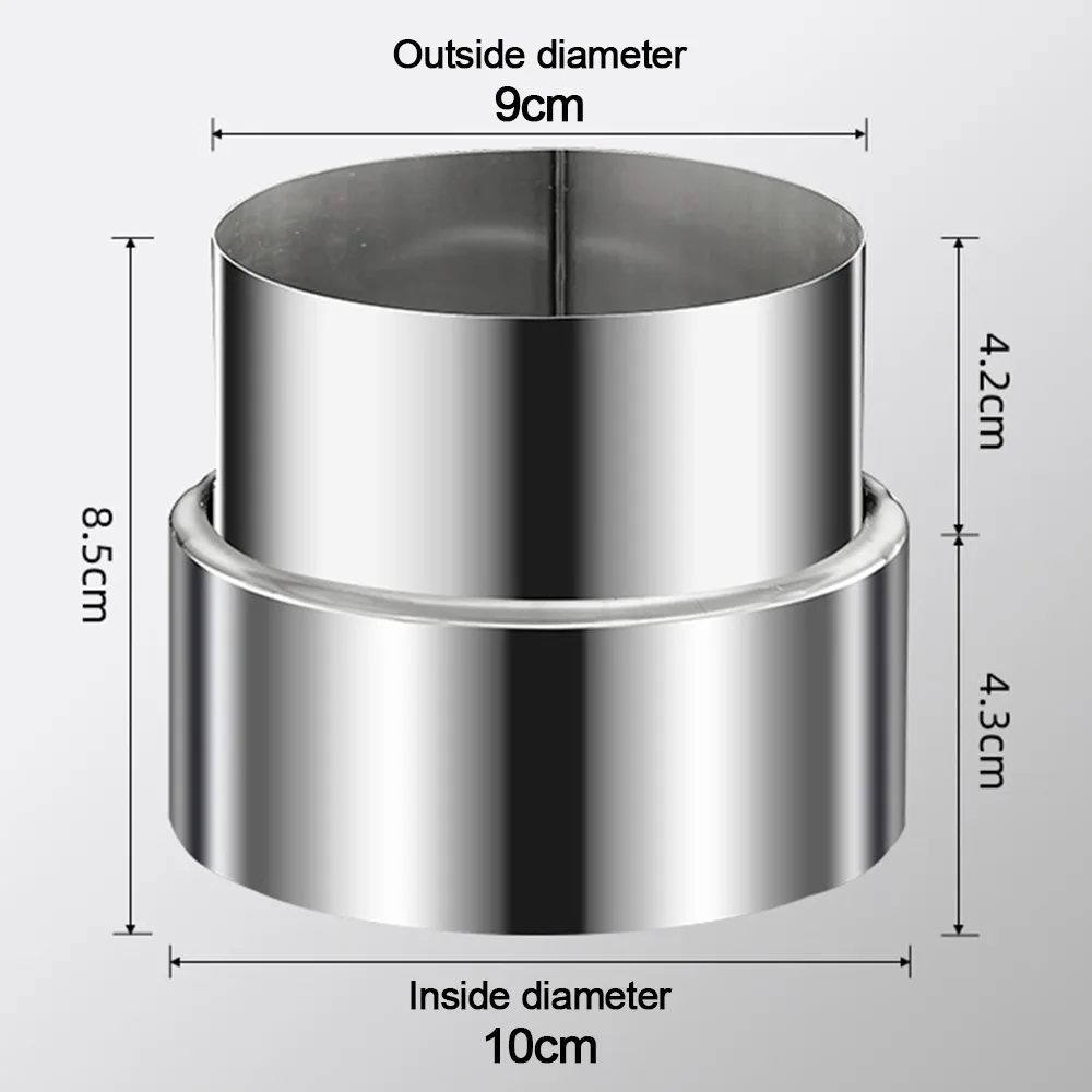 New Stainless Steel Exhaust Pipe Reducer Adapter Multiple Sizes Silver Ventilation Pipe Fittings Portable Ducting Connector