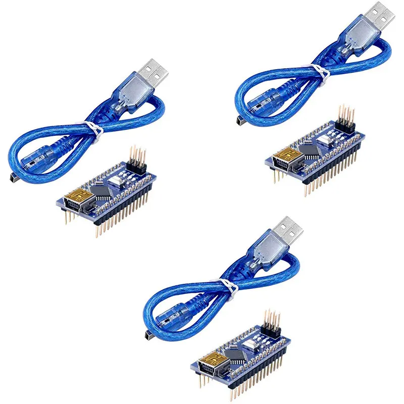 3PCS for Nano V3.0 ATmega328P Controller Compatible for Arduino Nano CH340 USB Driver NO CABLE NANO 3.0