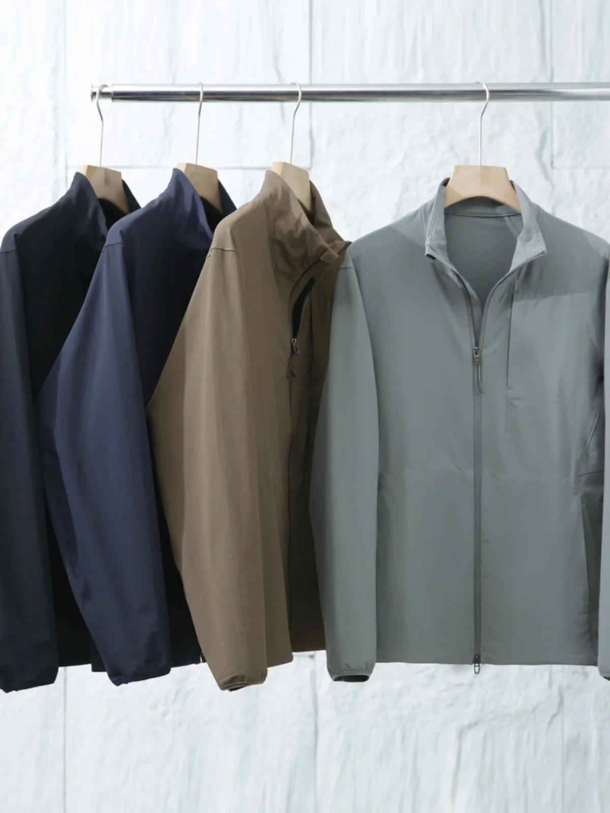 

Outdoor Men's Jaet Windproof Water-resistant Stand Collar Casual Commute Comfortable Breathable Spring Autumn Coat