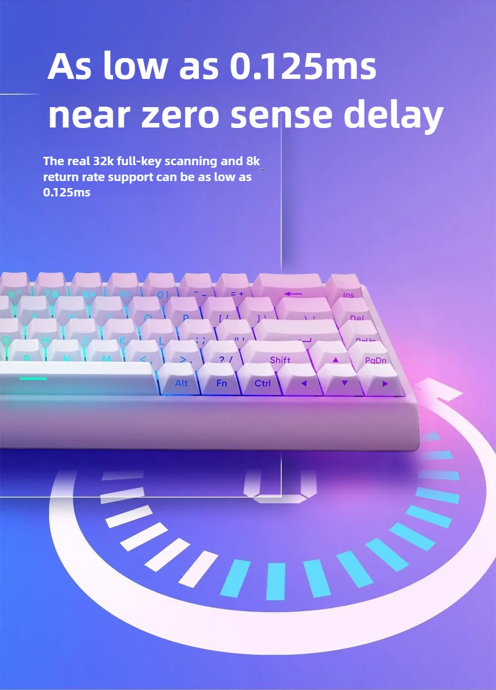 Mer68 Pro Magnetic Switch Keyboard Wired Hot Swappable 8000Hz