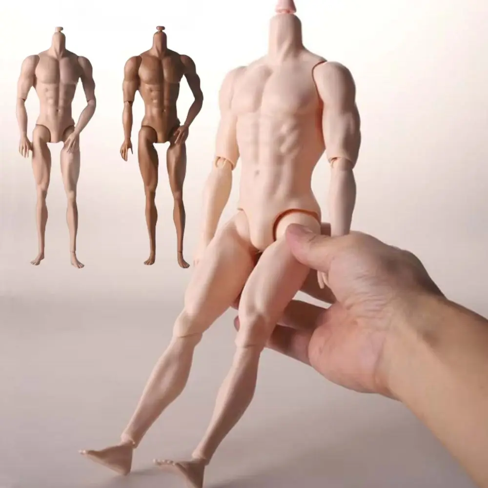 

31cm Height 1/6 Male Body White Normal Tan Joint Movable Male Model Replacement Strong Man Action Figure Body Doll's Accessories