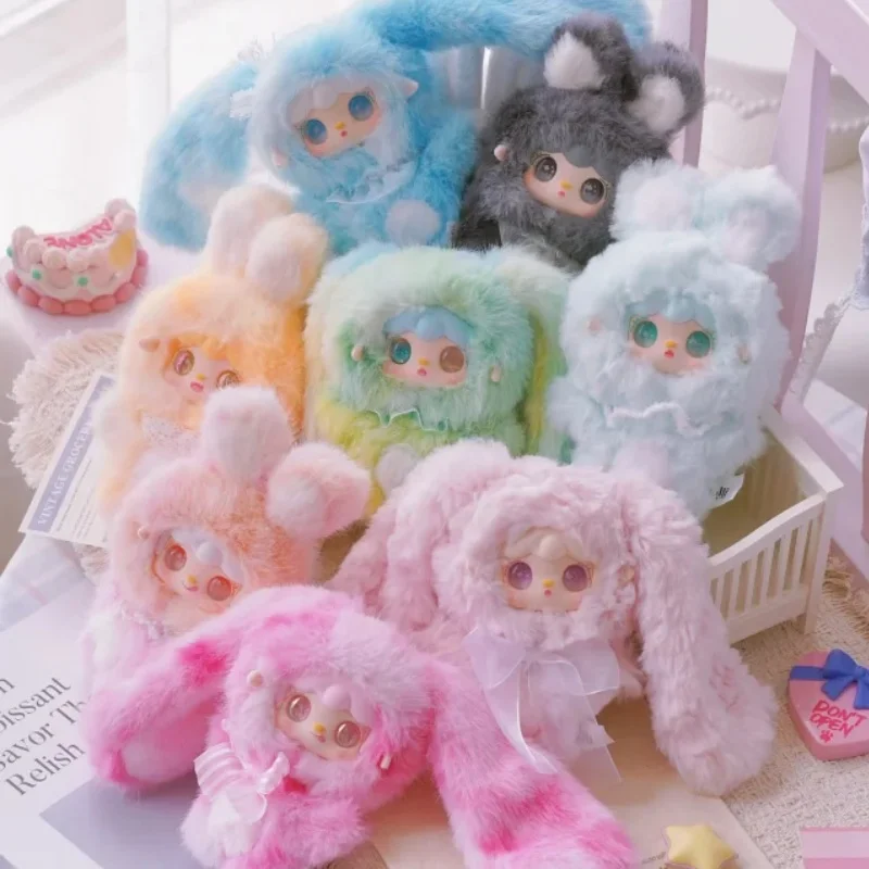 

В наличии оригинальная серия Yooki Hopping Bunny, милая глухая коробка, кавайная виниловая плюшевая кукла, сумка, подвеска, украшение, модные игрушки, подарки