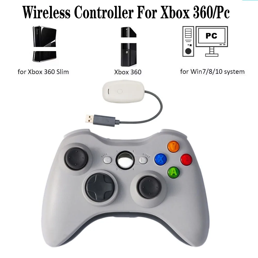 Xbox 360 Gamepad Wireless/Wired Controller Supports Xbox 360/360 Slim/Elite/Pc Joystick For Xbox 360 Pc Game Controller Joypad