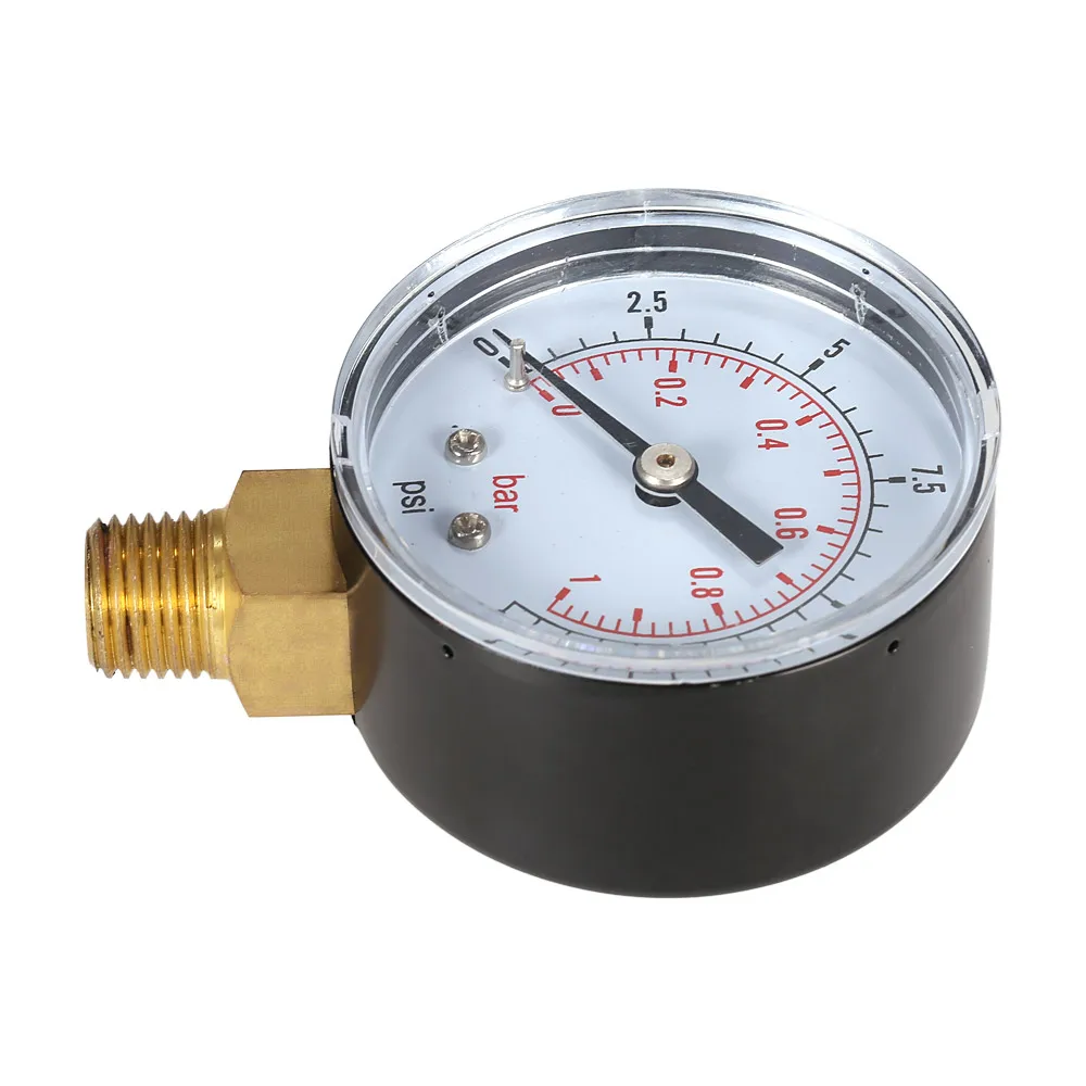 50mm 0~60psi 0~4bar Pool Filter Water Pressure Dial Hydraulic Pressure Gauge Meter Manometer 1/4\