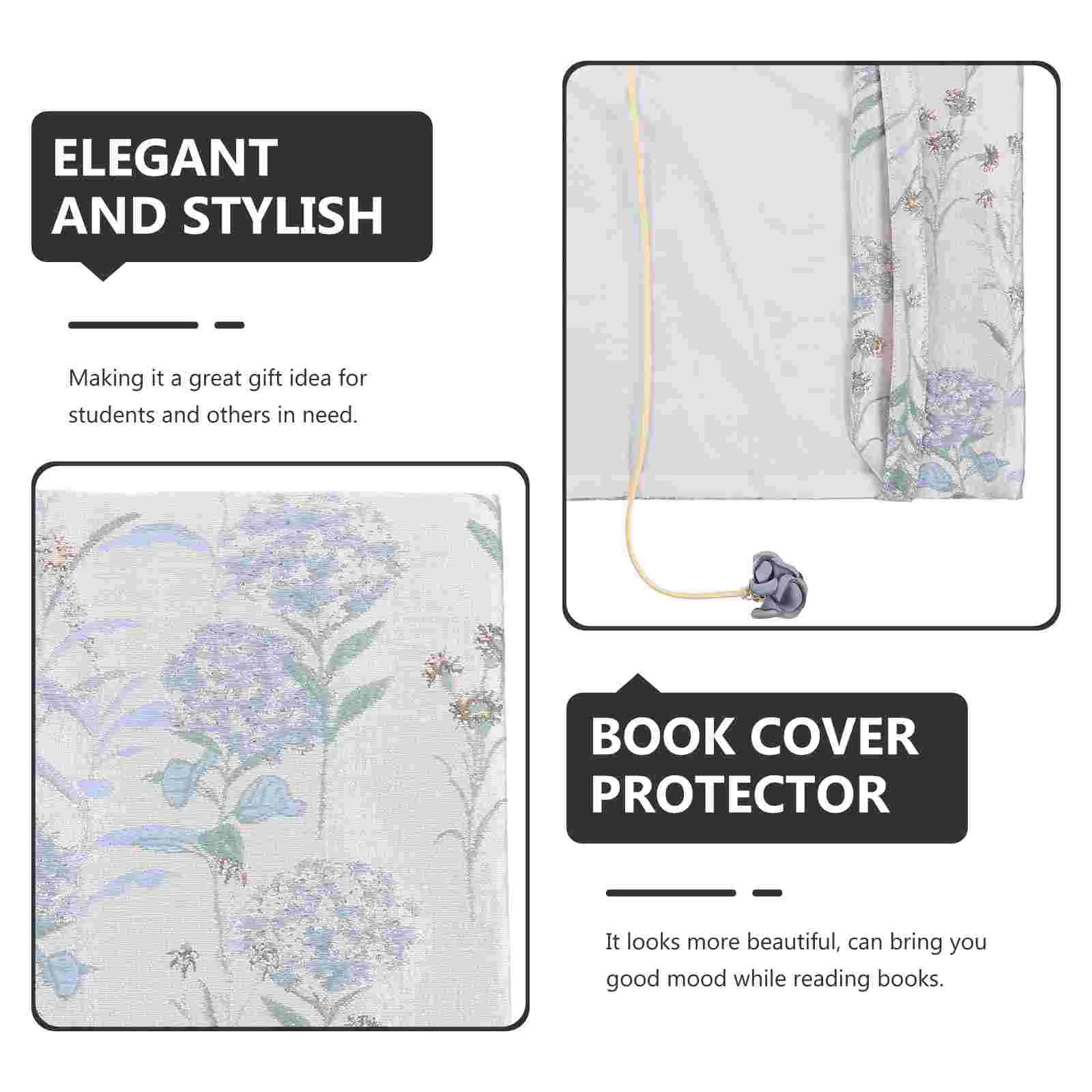 Handmade Cloth Book Cover Protective Protector Trendy Decor Covers for Paperbacks Dandelion Powder Student Use