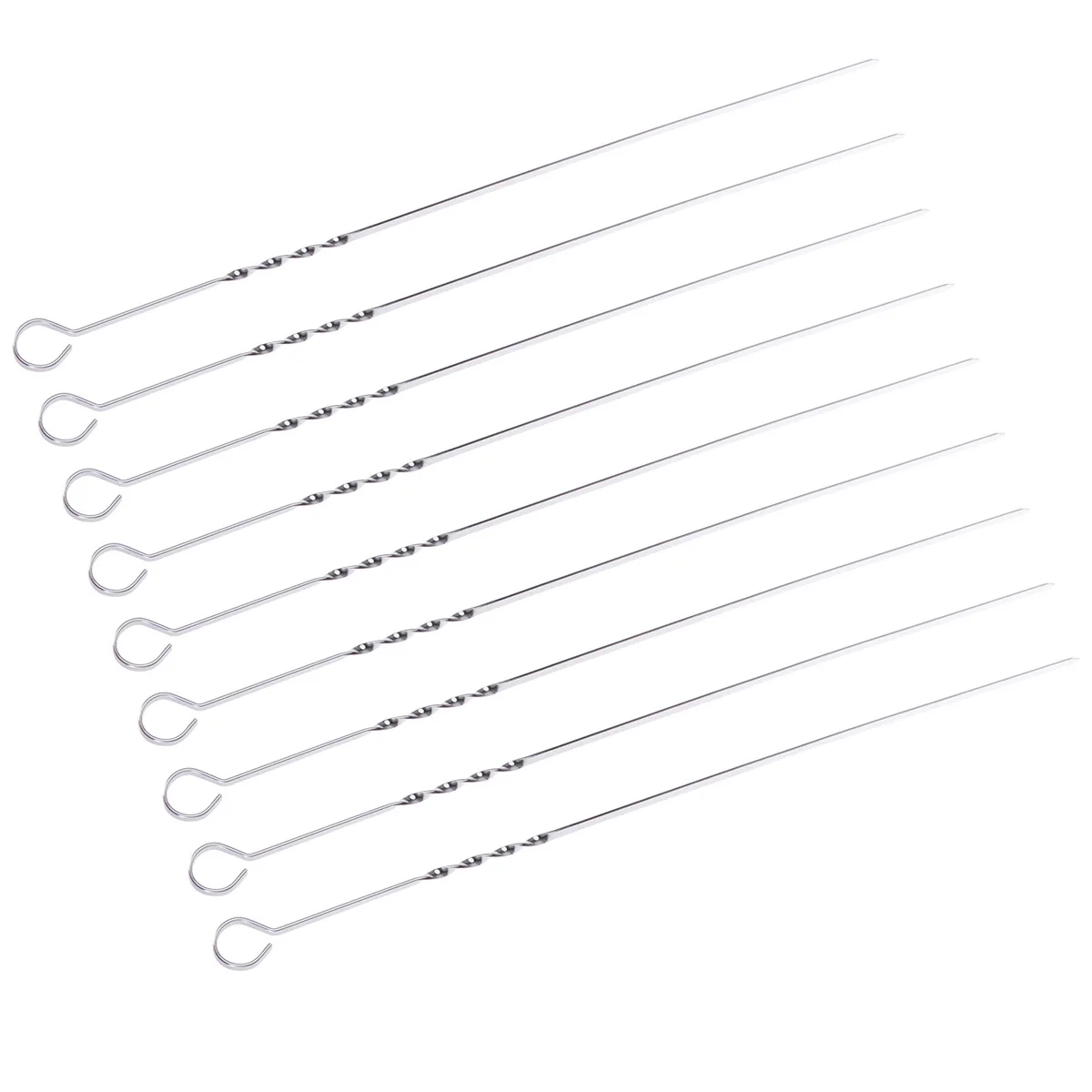 

20Pcs Stainless Steel Bbq Sticks Flat Wide Blades Heavy Duty Rust Resistant Grill Skewers for Barbecue Camping Outdoor