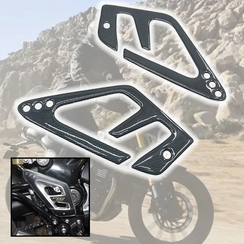 2024 Motorcycle 3D Stickers Heel Pad Decorative Stickers For Scrambler 400X Speed400  2024 2025