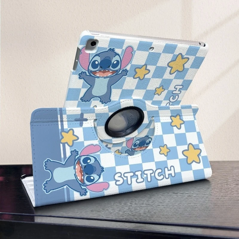حافظة حماية لجهاز ipad11 بنمط الرسوم المتحركة Lilo & Stitch حافظة جلدية دوارة جديدة Stilt air765 pro 11 بوصة قابلة للطي من الجيل 9/10